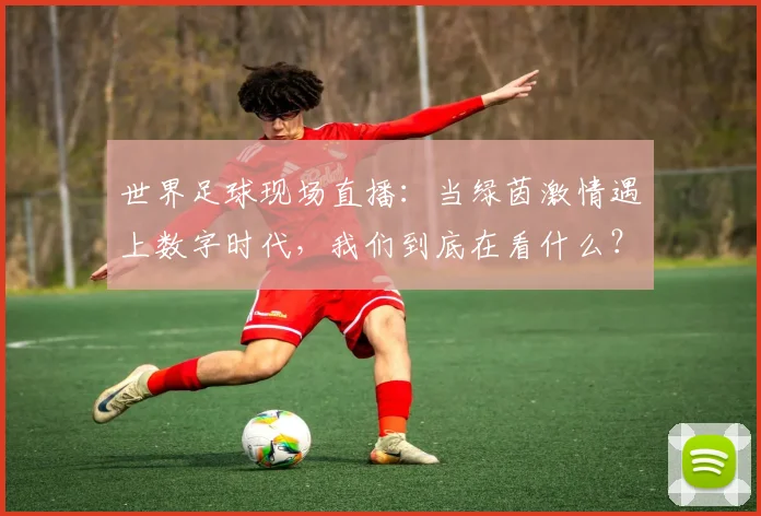 世界足球现场直播：当绿茵激情遇上数字时代，我们到底在看什么？
